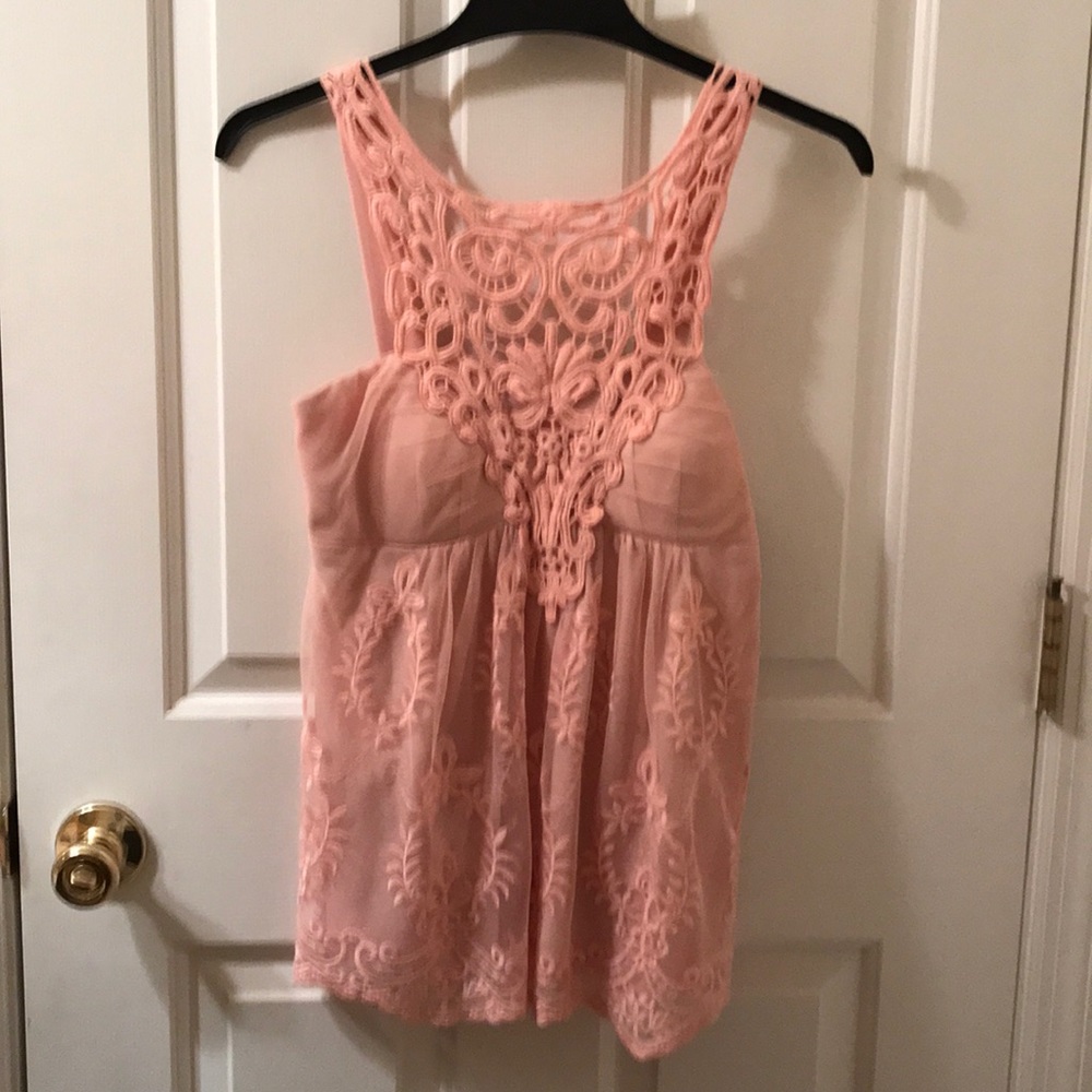 Boston Proper Macrame Top
